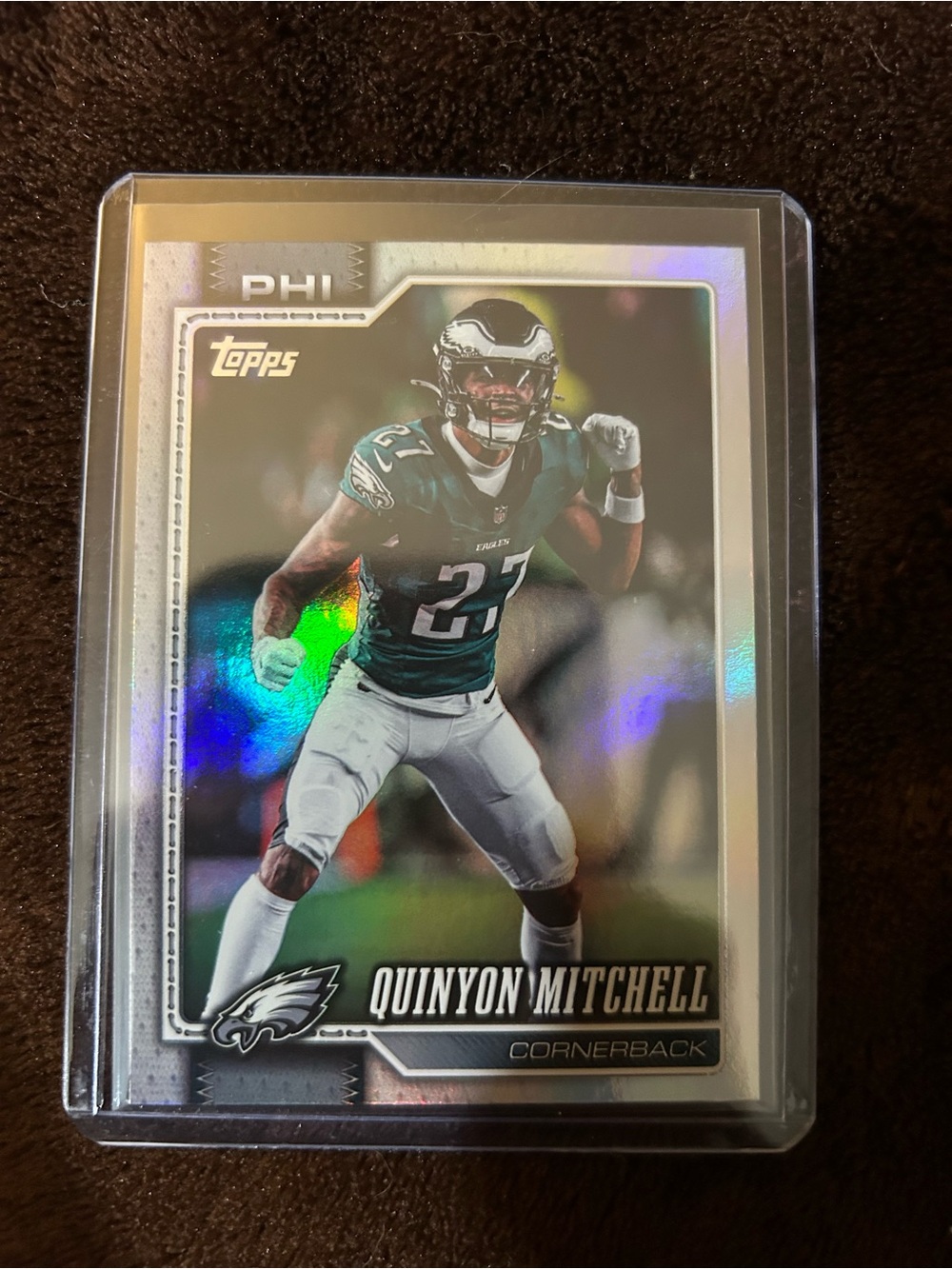 Topps Philadelphia Eagles Quinyon Mitchell Card - Green, White